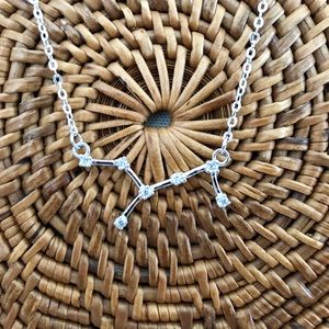Silver Virgo Constellation Necklace